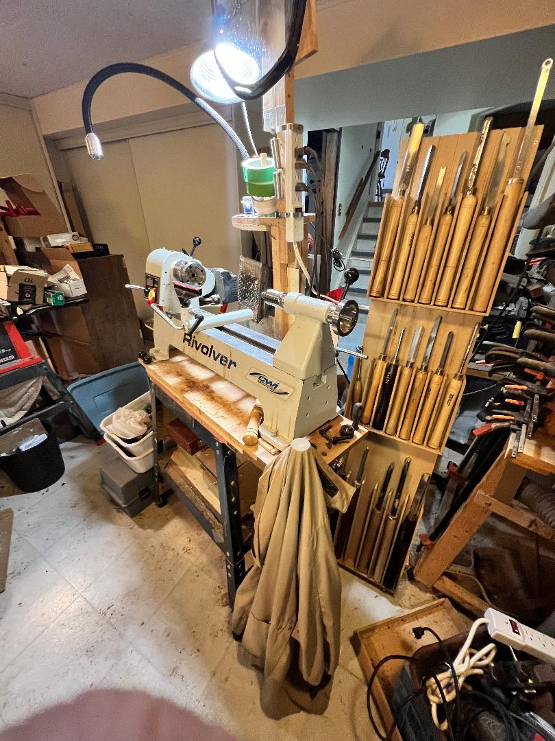 lathe and tools